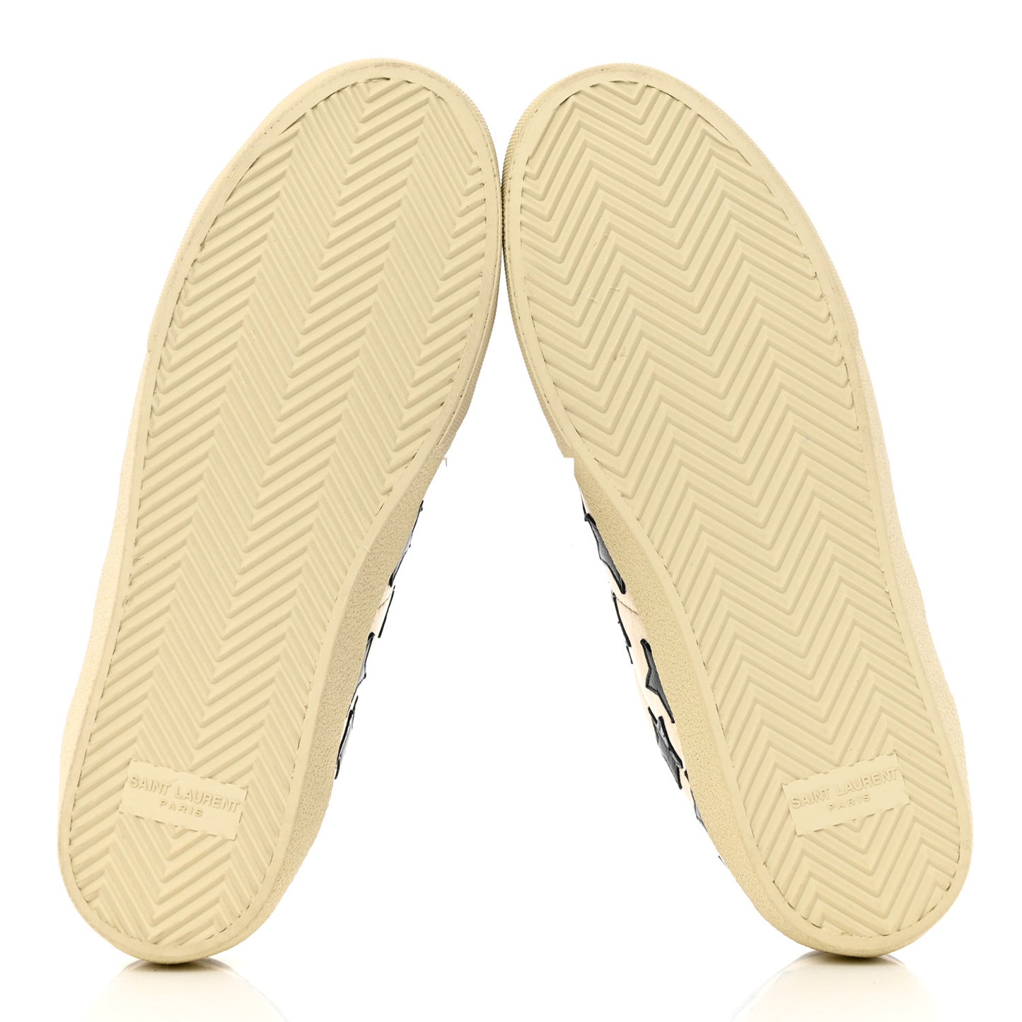 Calfskin Star Court Sneakers 40 Gold Black