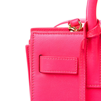 Saint Laurent Calfskin Nano Sac De Jour Fluo Pink 18 of 20