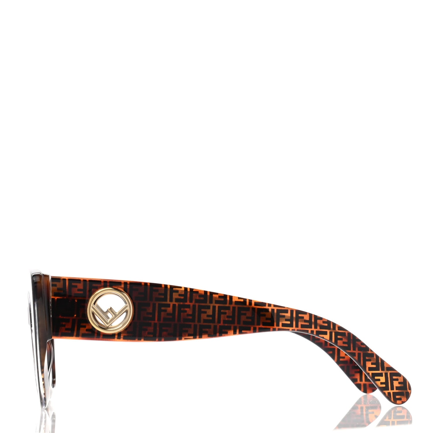 Fendi Acetate F is Fendi FF 51mm Cat Eye Sunglasses 0327/S Tortoise Camouflage 3 of 6