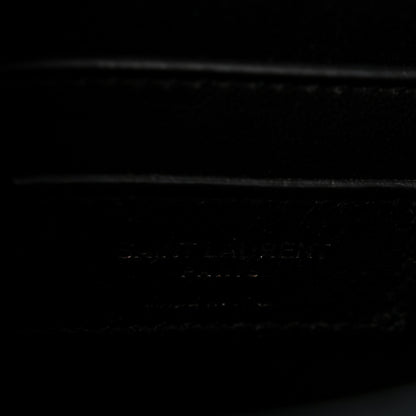 Saint Laurent Crinkled Calfskin Matelasse Monogram Baby Niki Chain Satchel Black 6 of 11