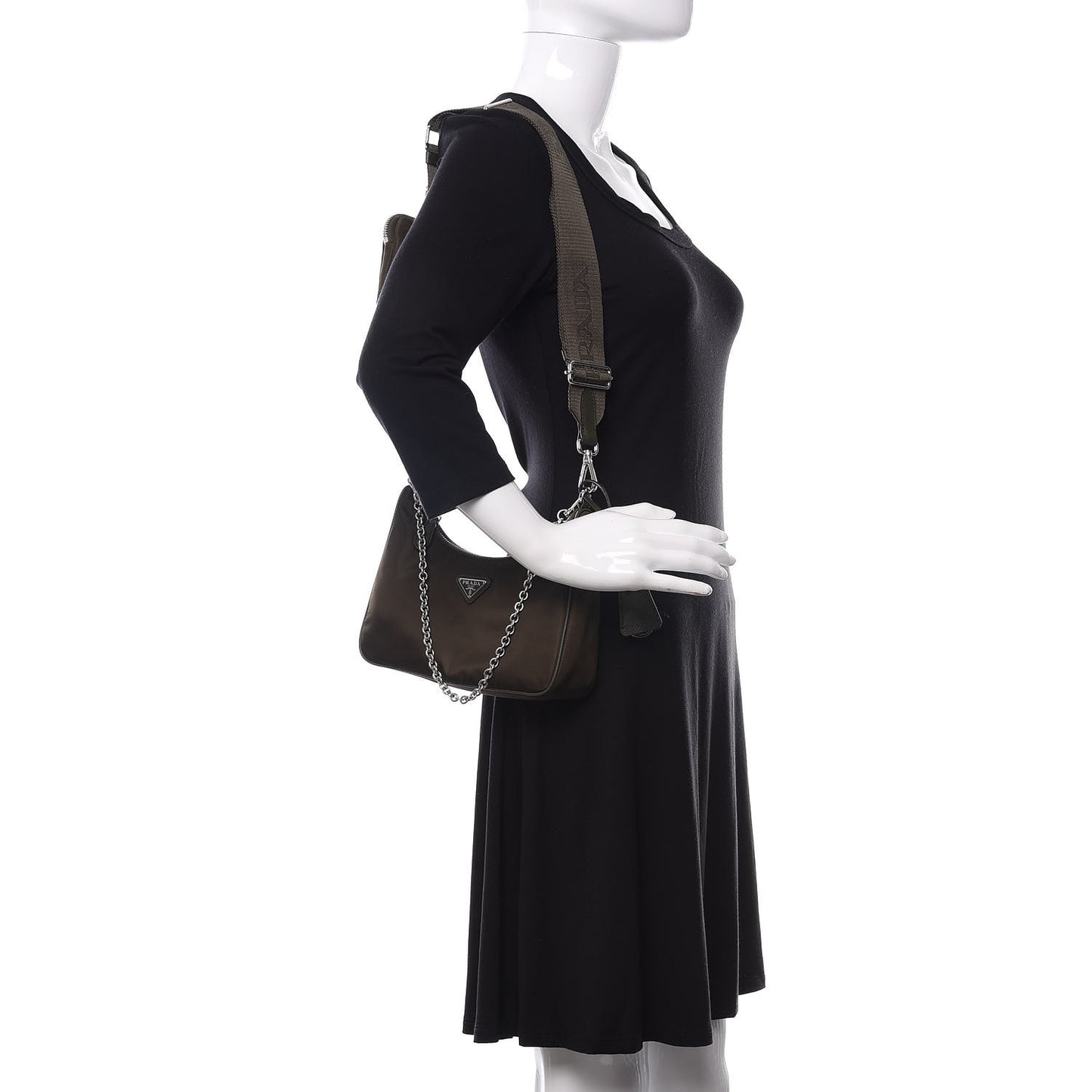 Tessuto Nylon Saffiano Re-Edition 2005 Shoulder Bag Mimetico