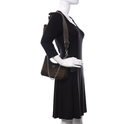 Prada Tessuto Nylon Saffiano Re-Edition 2005 Shoulder Bag Mimetico 2 of 10