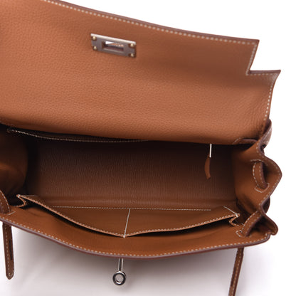 Hermes Togo Kelly Retourne 28 Gold 5 of 12