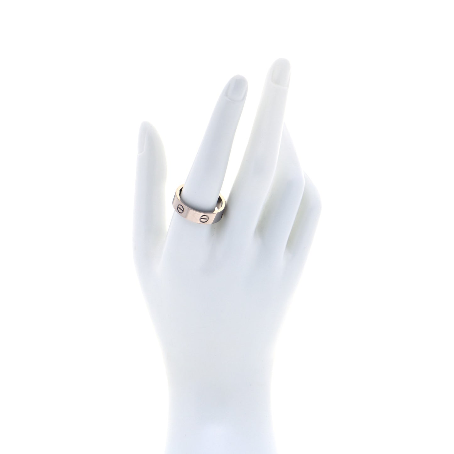 18K White Gold 5.5mm LOVE Ring 63 10.25