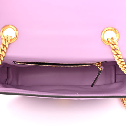Fendi Nappa FF Embossed Small Midi Chain Baguette Violetta 5 of 10