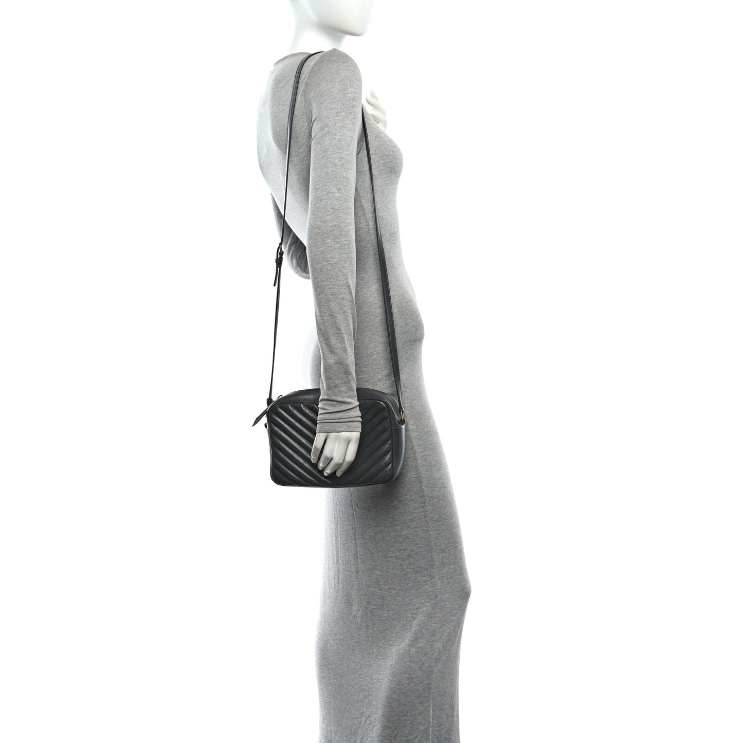 Calfskin Matelasse Monogram Lou Camera Bag Storm