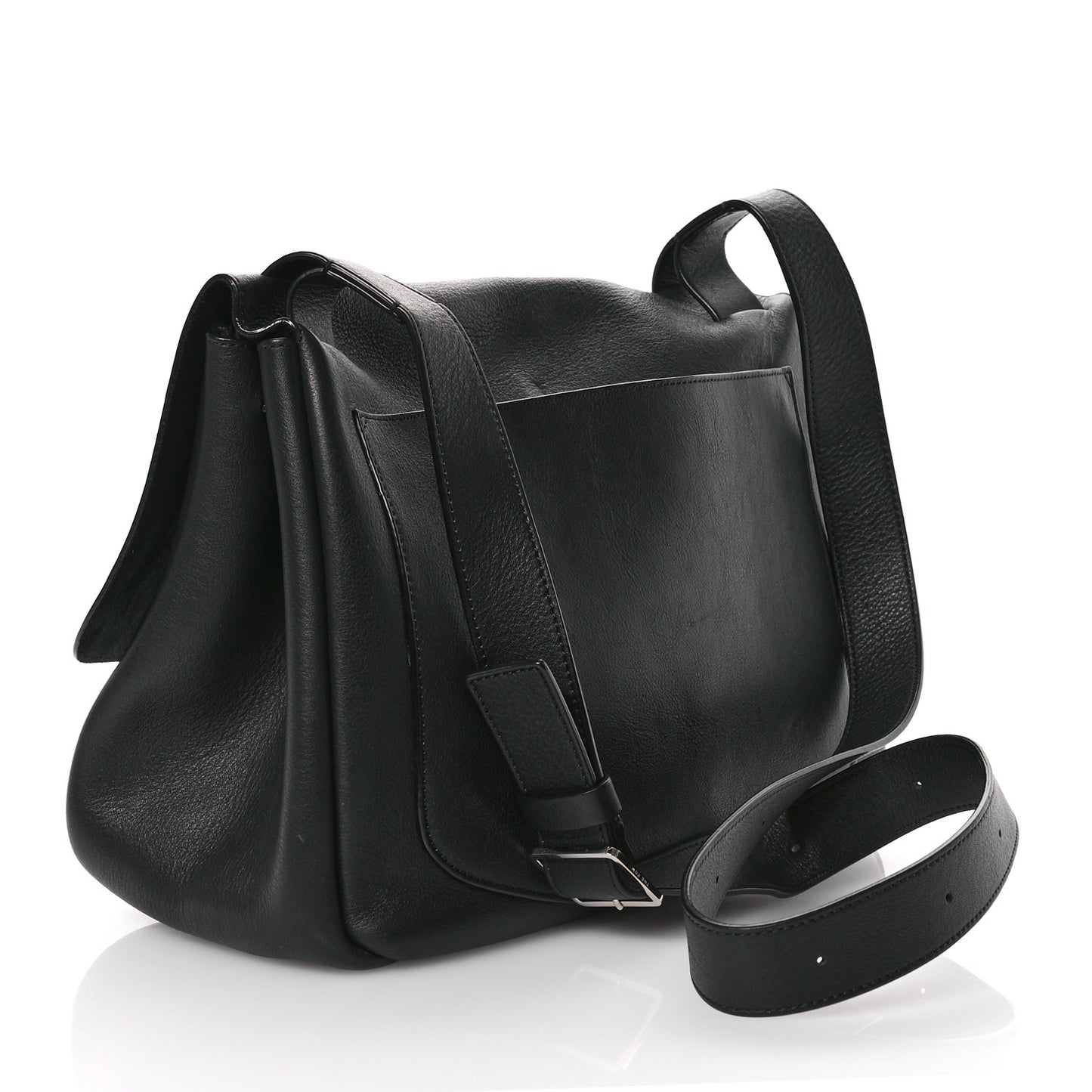 Calfskin Small Mail Bag Black