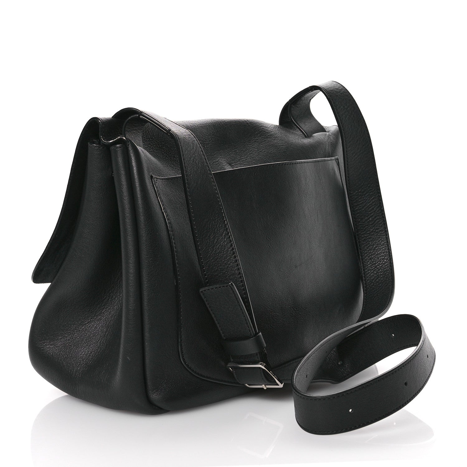 The Row Calfskin Small Mail Bag Black 3 of 9