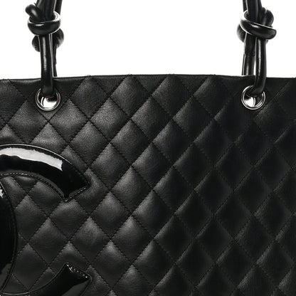 Chanel Calfskin Quilted Large Cambon Tote Black 8 of 10