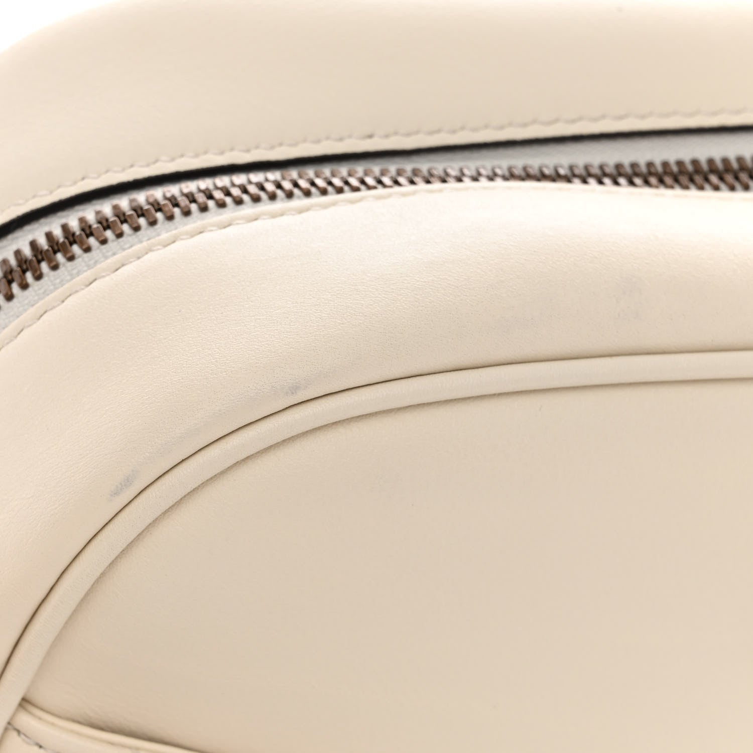 Gucci Calfskin Matelasse Medium GG Marmont Chain Shoulder Bag Mystic White 9 of 9