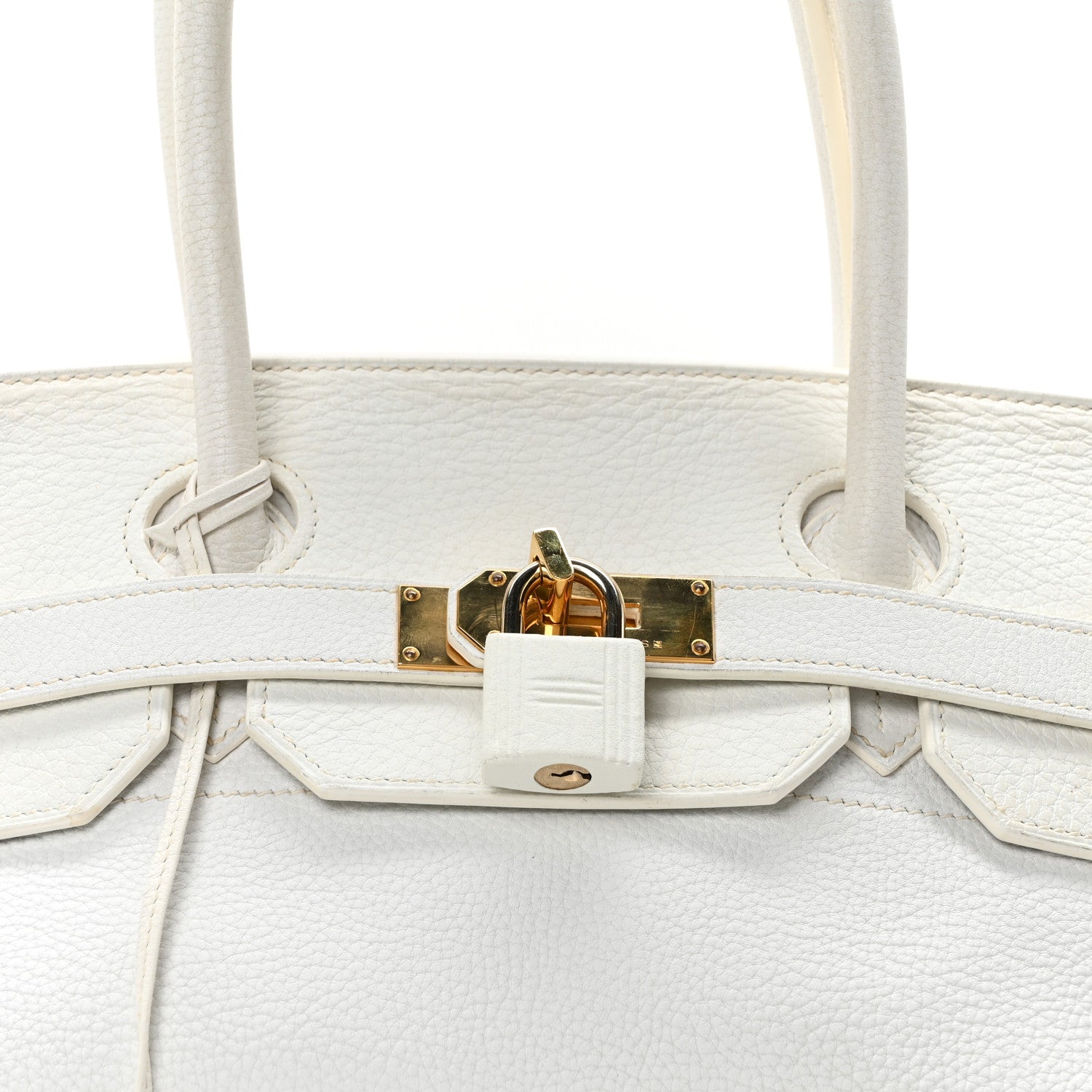 Hermes Taurillon Clemence JPG Birkin 42 White 7 of 9