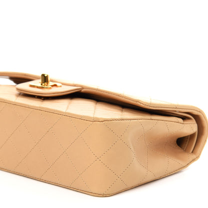 Chanel Lambskin Quilted Small Double Flap Beige 9 of 10