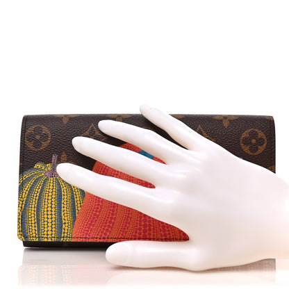 Louis Vuitton LV X YK Monogram Kusama Pumpkin Sarah Wallet 2 of 8