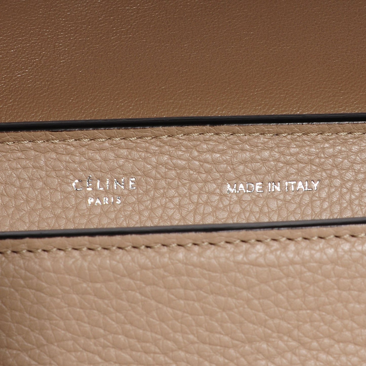 Drummed Calfskin Suede Medium Trapeze Dune