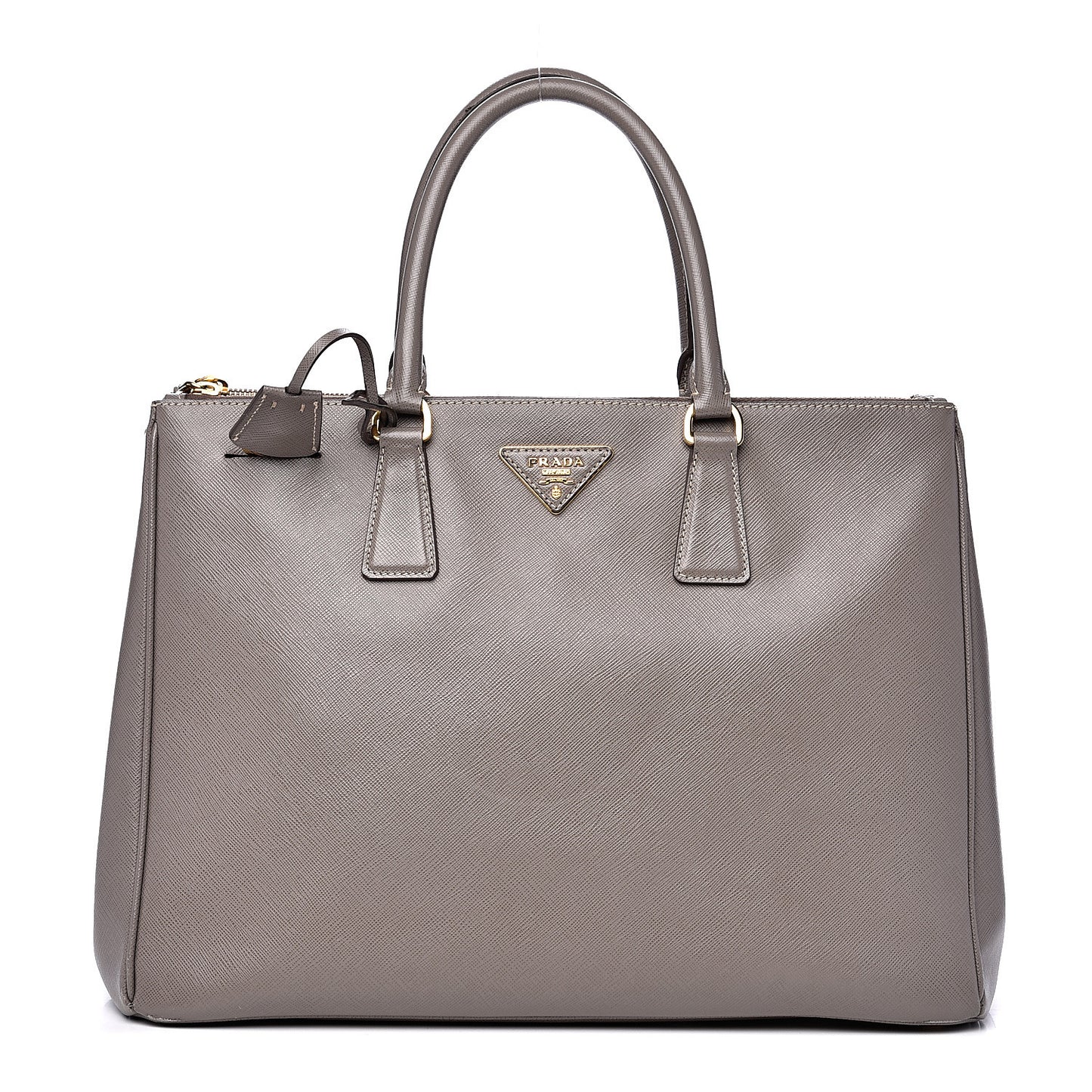 Saffiano Large Galleria Double Zip Tote Argilla