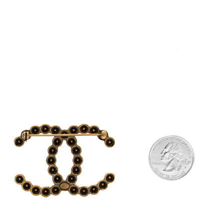Chanel Metal Crystal City of Lights CC Brooch Gold 3 of 4