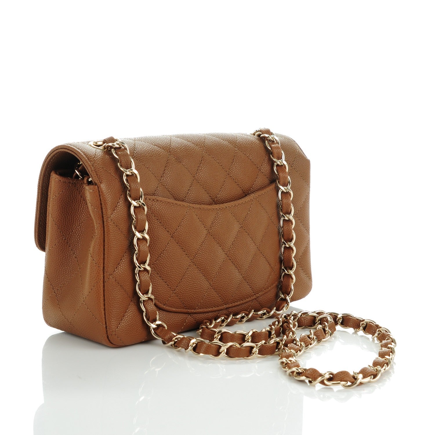 Chanel Caviar Quilted Mini Rectangular Flap Brown 3 of 7