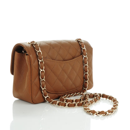 Chanel Caviar Quilted Mini Rectangular Flap Brown 3 of 7