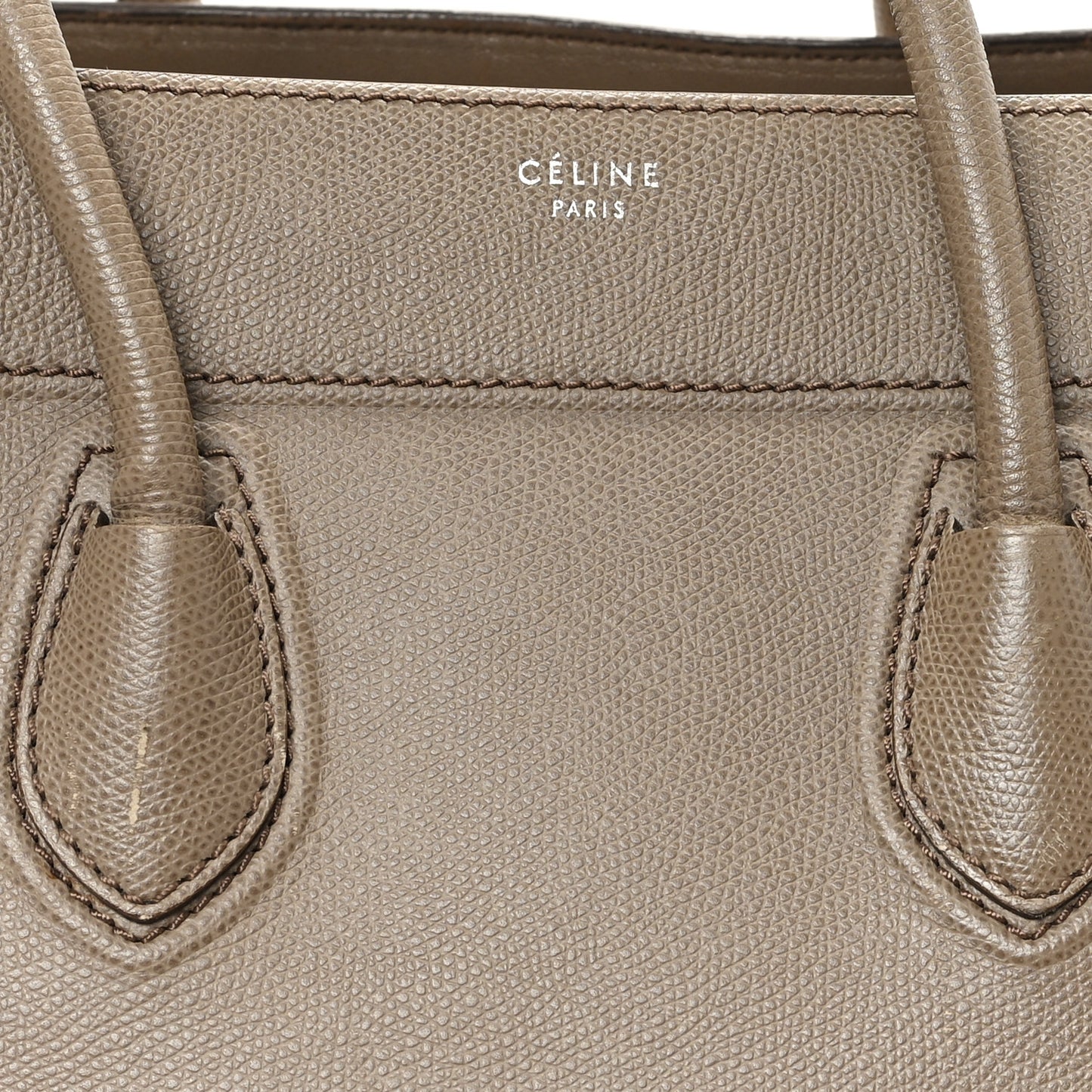 Grained Calfskin Medium Phantom Luggage Taupe