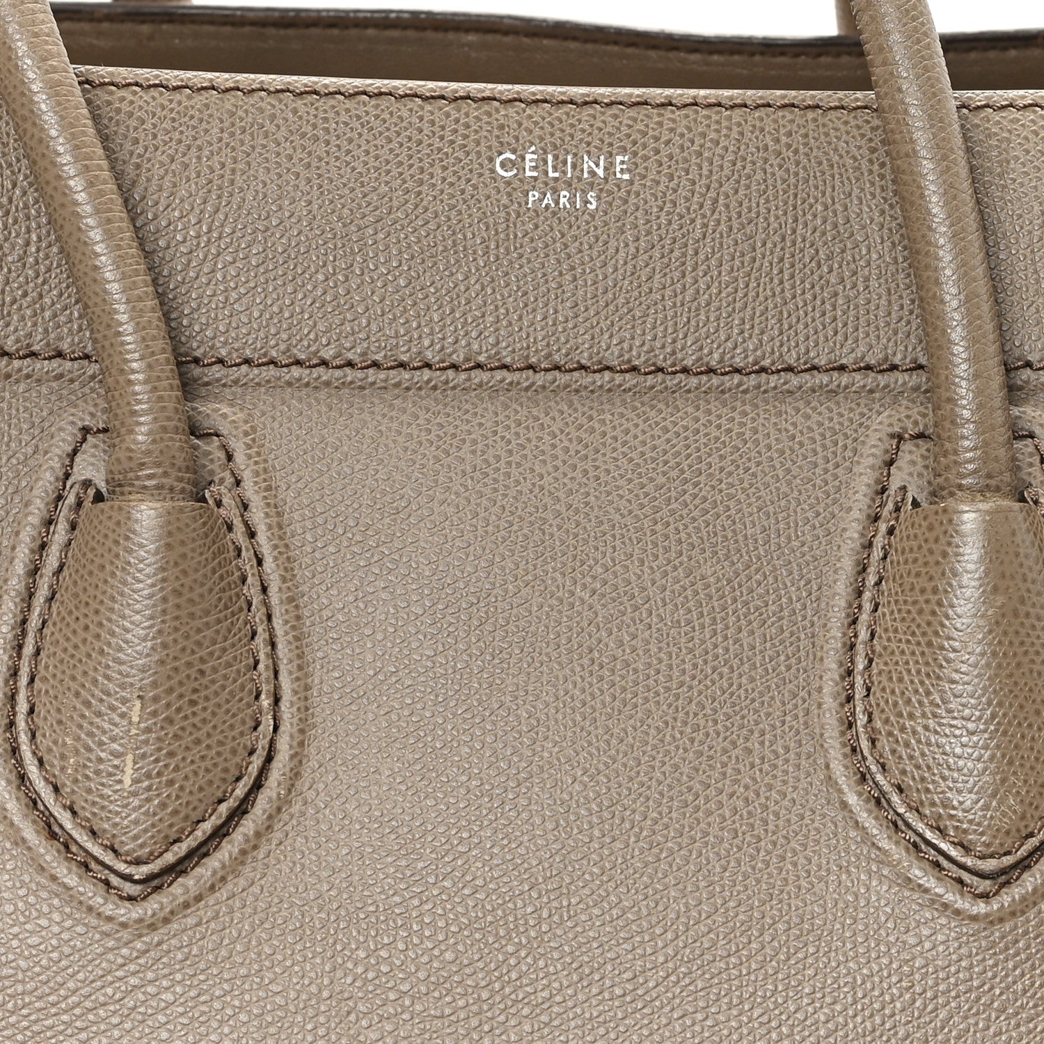 Celine Grained Calfskin Medium Phantom Luggage Taupe 7 of 12