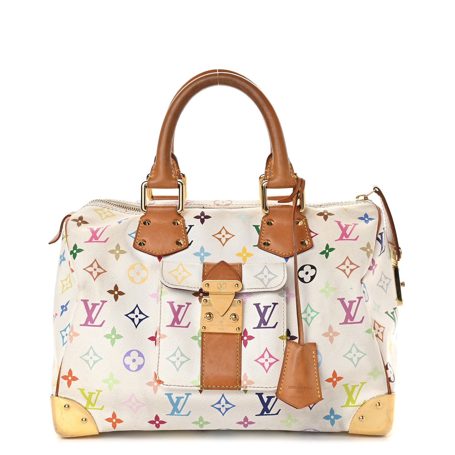 Monogram Multicolor Speedy 30 White
