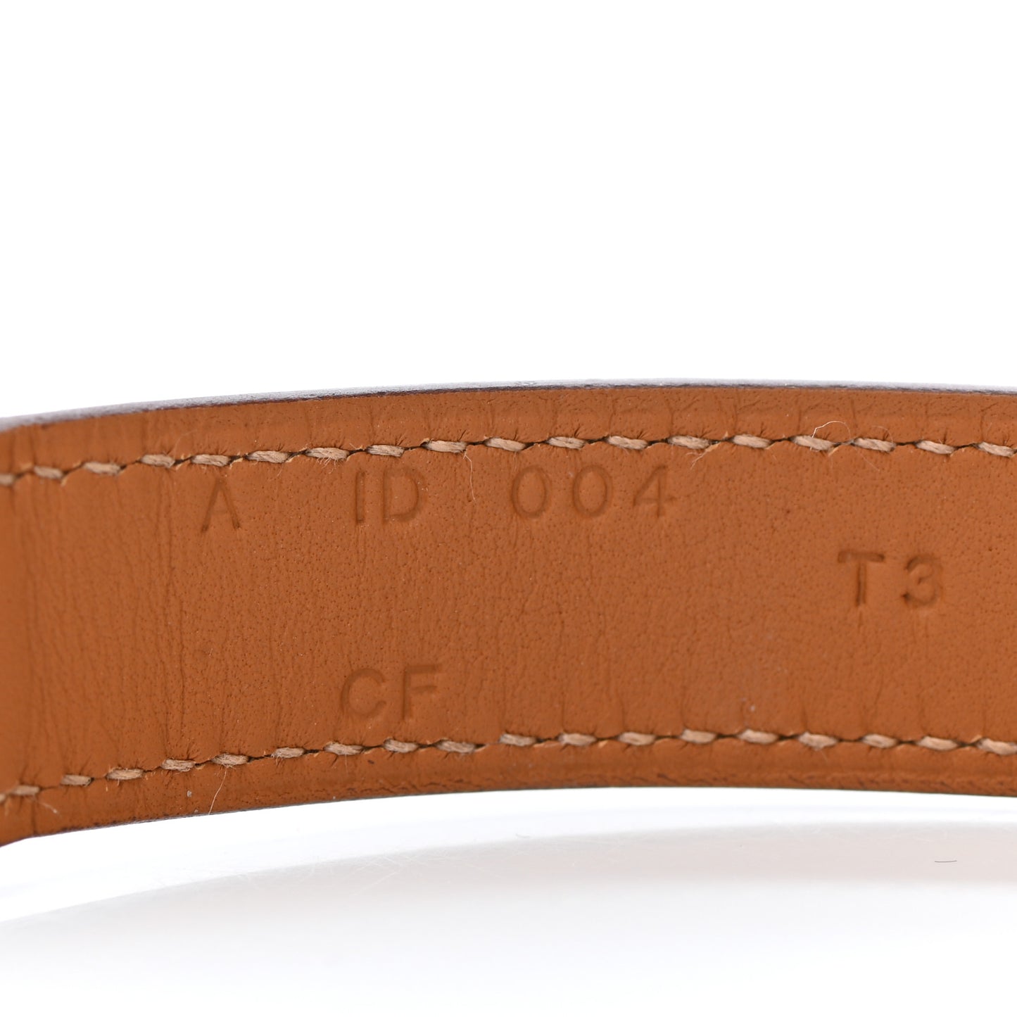Barenia Double Tour Bracelet T3 Fauve