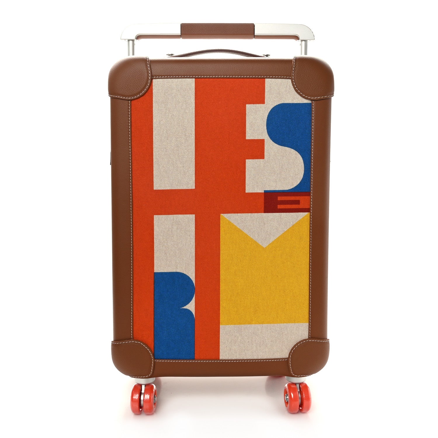 Hermes Canvas Taurillon Regate RMS Rolling Trolley Luggage Multicolor 1 of 7