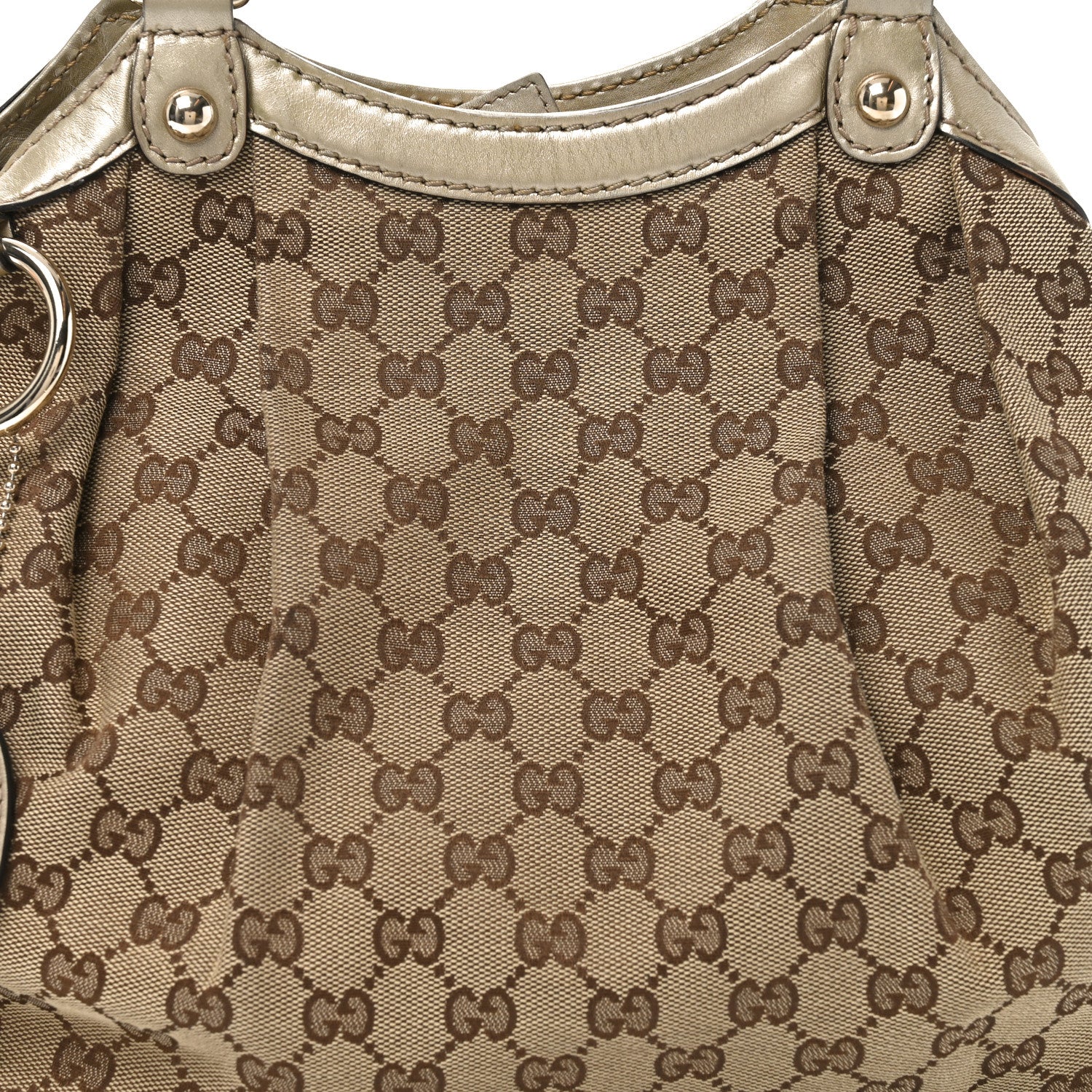 Gucci Monogram Medium Sukey Tote Champagne 8 of 10