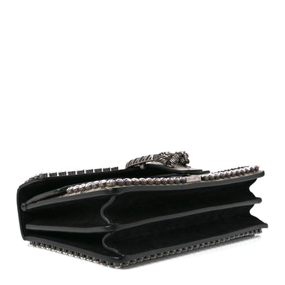 Gucci GG Supreme Monogram Crystal Small Dionysus Shoulder Bag Black 4 of 12