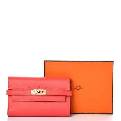 Hermes Epsom Medium Kelly Wallet Rose Jaipur 8 of 8