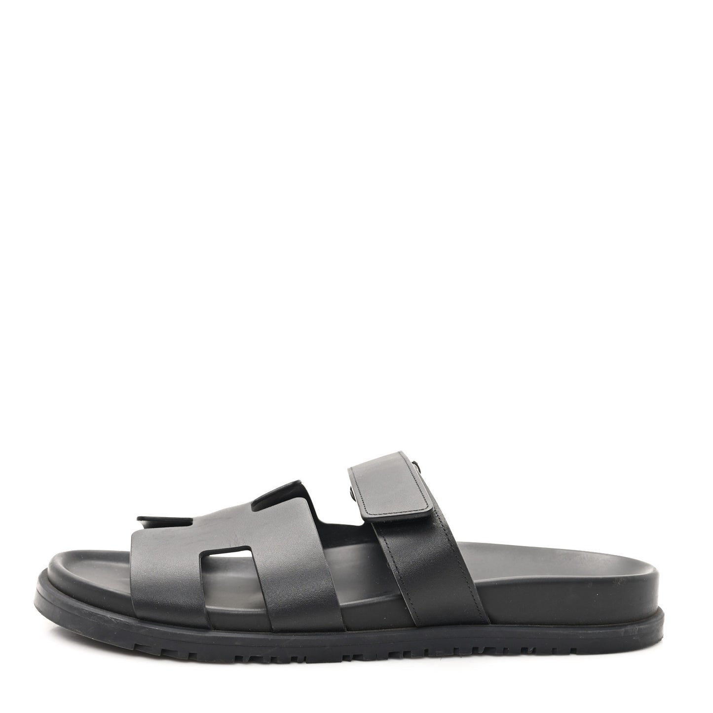 Calfskin Womens Chypre Sandals 40.5 Black