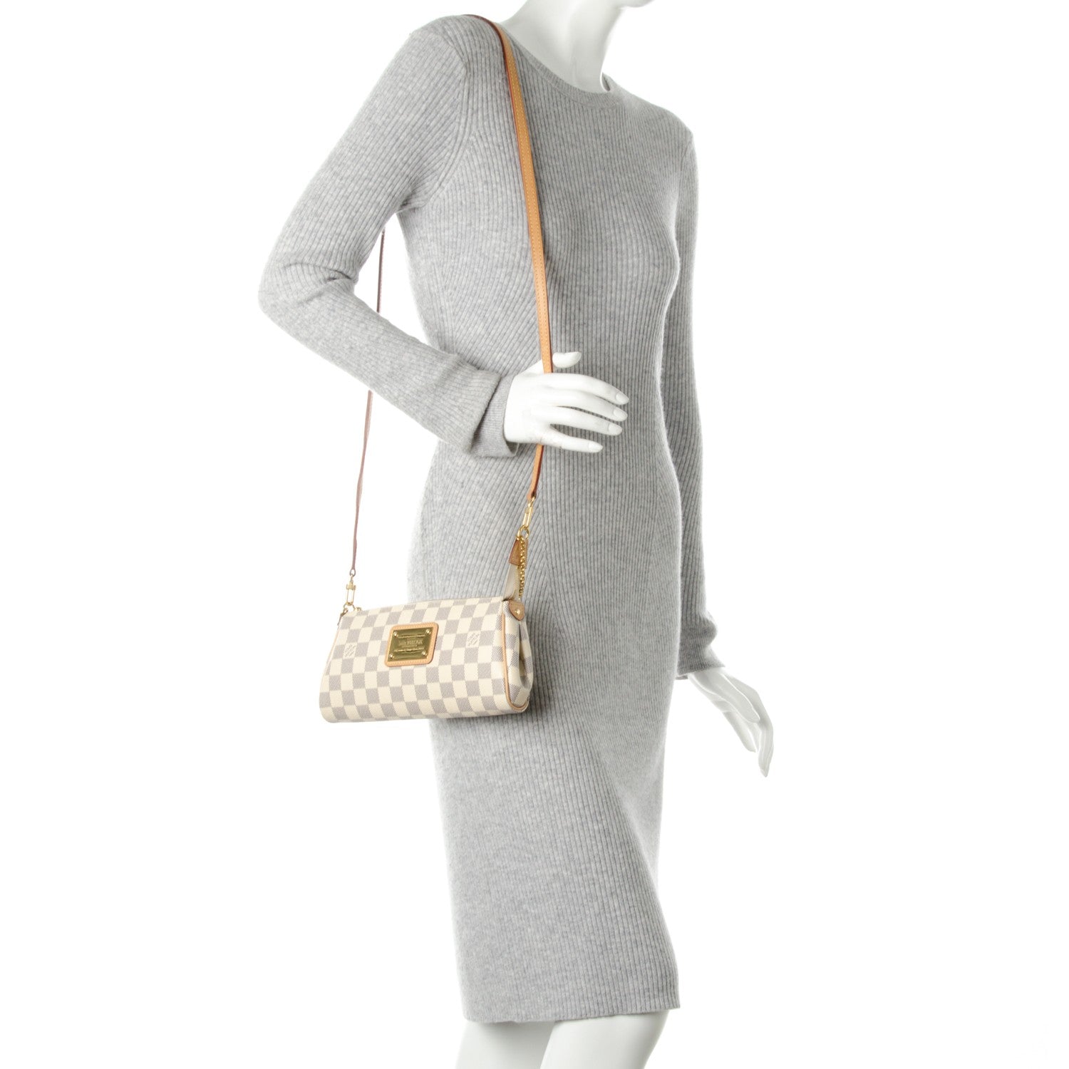 Louis Vuitton Damier Azur Eva Clutch 2 of 7