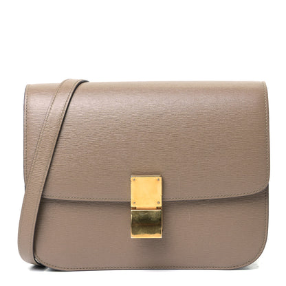 Celine Liege Calfskin Medium Classic Box Flap Bag Taupe 1 of 5