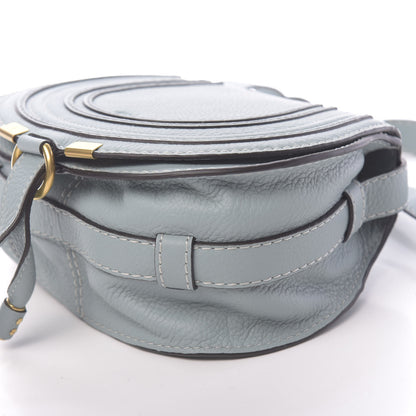 Chloe Calfskin Mini Marcie Round Crossbody Bag Faded Blue 10 of 11
