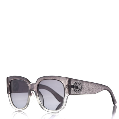 Gucci Glitter Square Optyl Sunglasses 3836/F/S Gray Silver 1 of 6