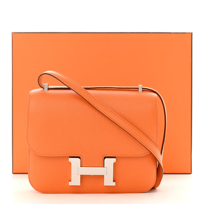 Hermes Chevre Mysore Verso Constance 18 Orange Rose Lipstick 12 of 12