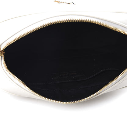 Saint Laurent Calfskin Matelasse Monogram Lou Camera Bag Crema Soft 5 of 11