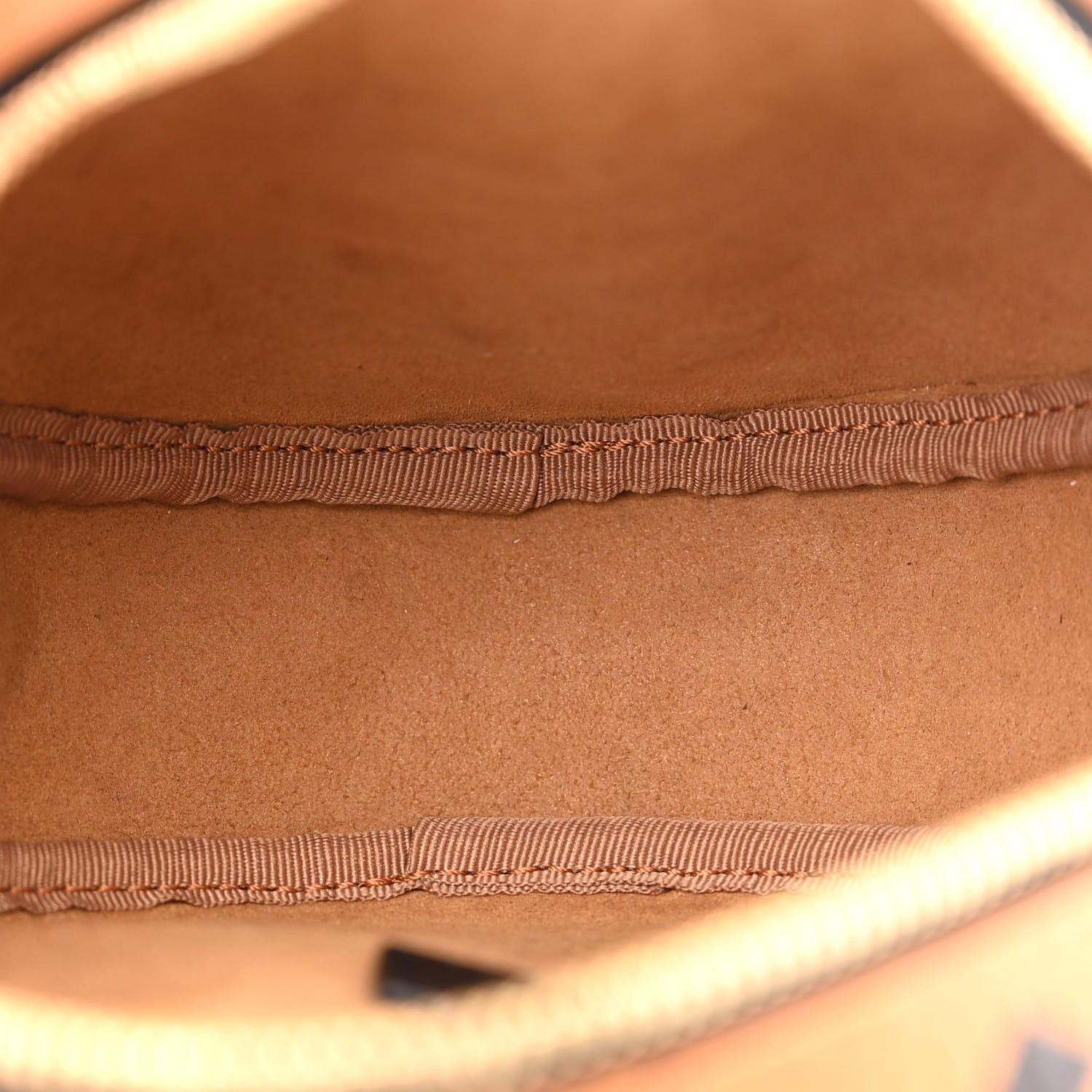 MCM Visetos Studded Orkestra Round Crossbody Cognac 5 of 10