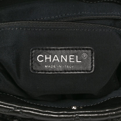 Chanel Metallic Calfskin Quilted Medium Chain Me Hobo Dark Grey 6 of 11