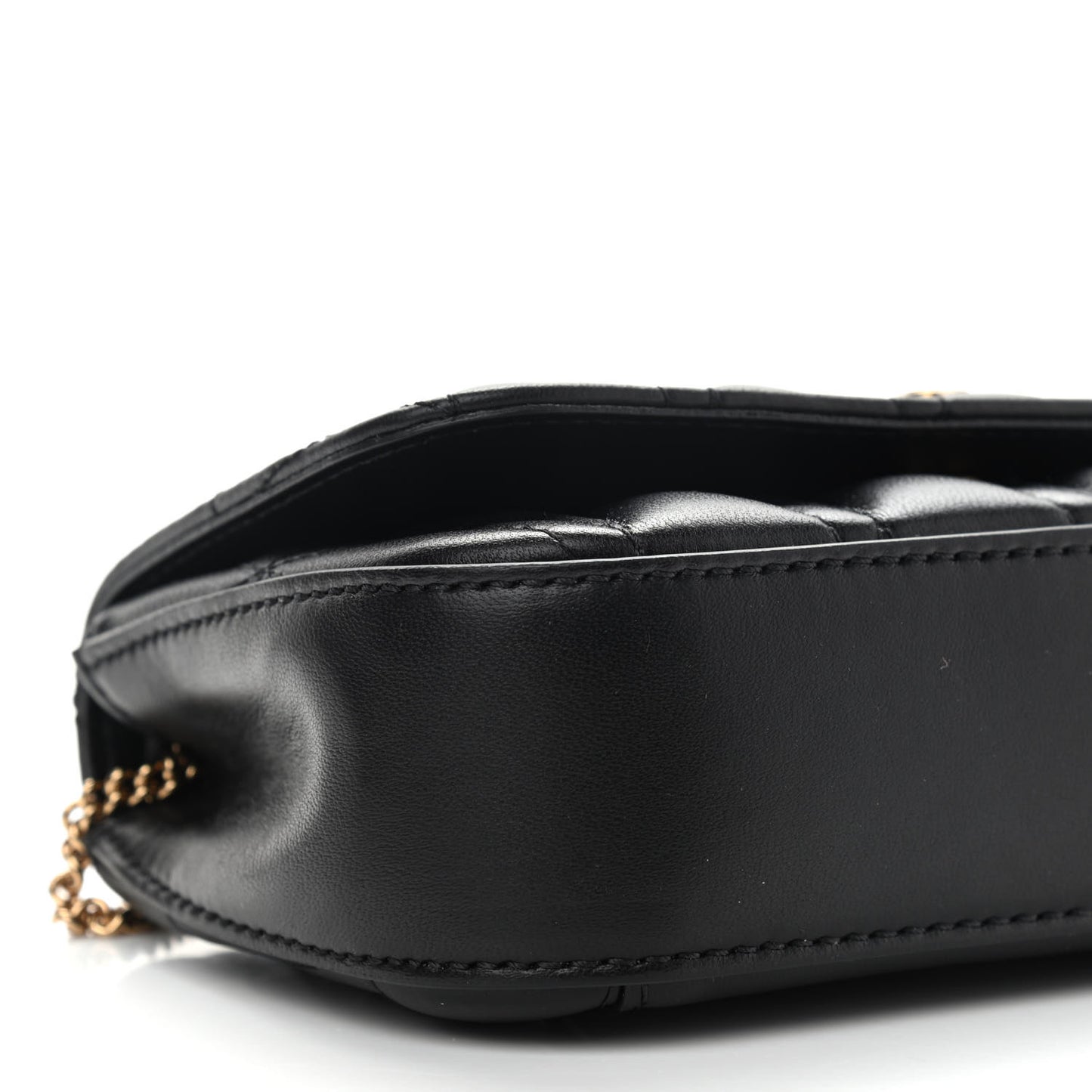 Nappa Quilted Virtus Evening Bag Black