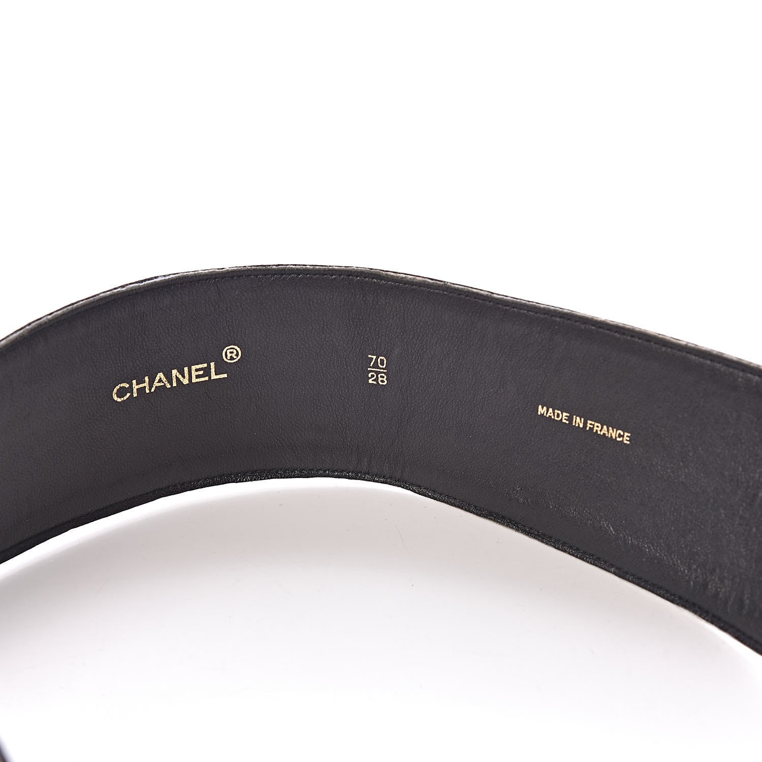 Chanel Jersey CC Wide Belt 70 28 Black 4 of 9
