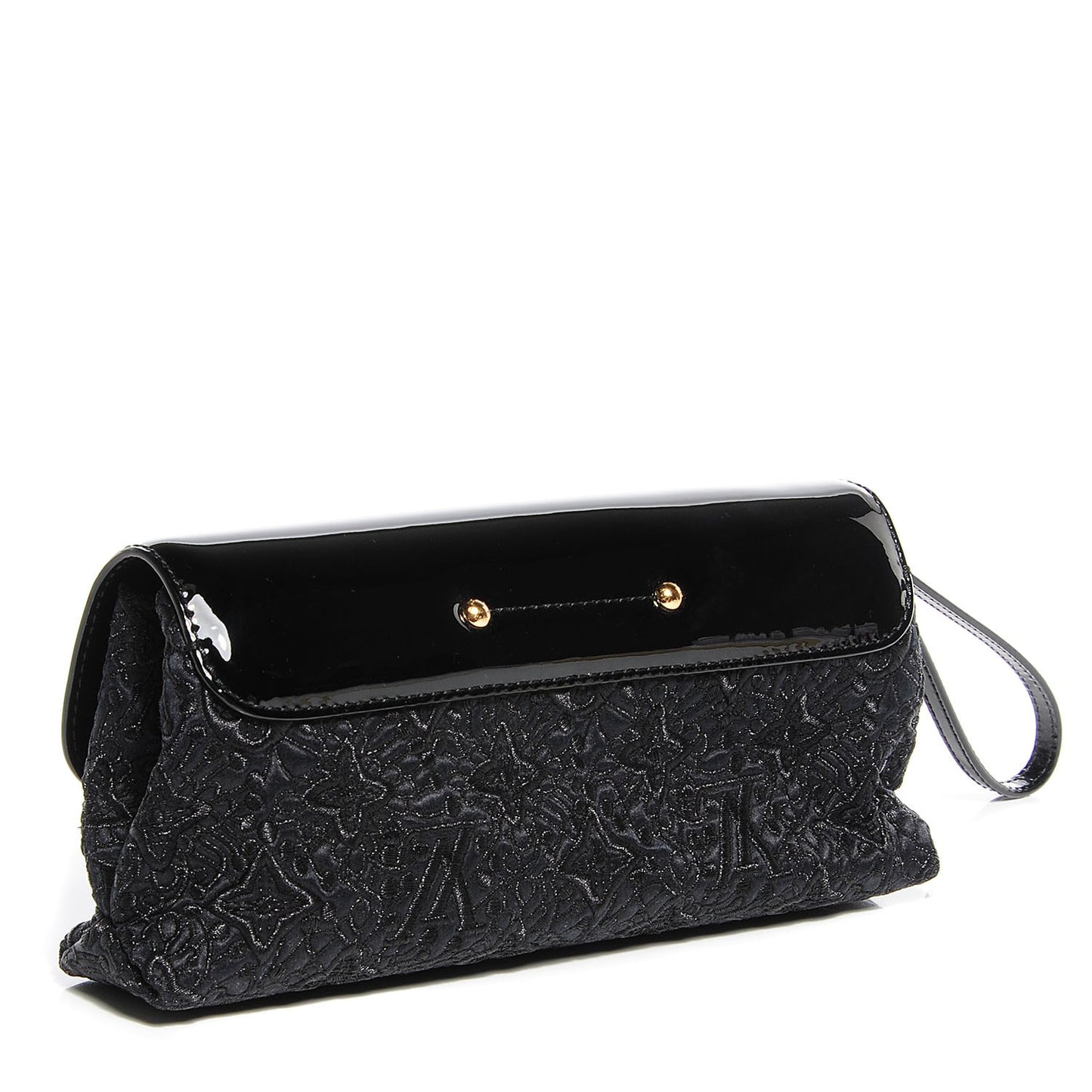 Satin Dentelle Pochette Black