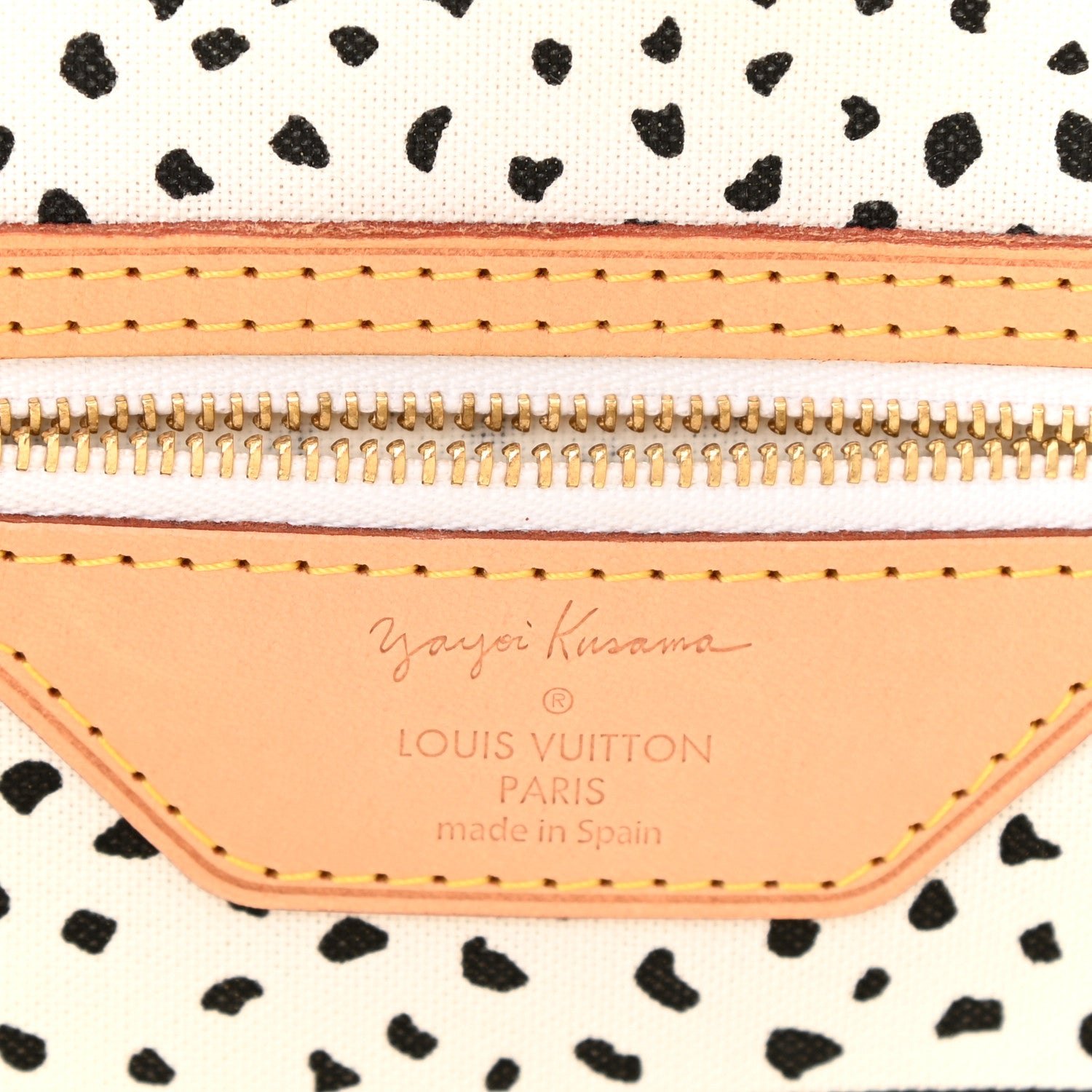 Louis Vuitton Monogram Kusama Waves Neverfull MM White 6 of 8