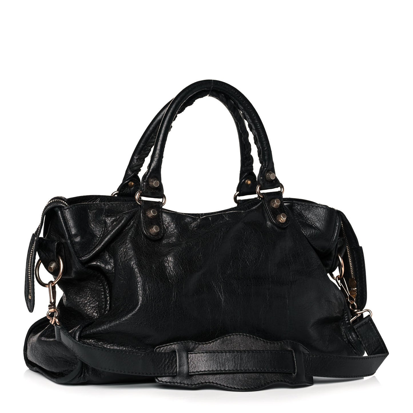 Agneau Giant 12 Rose Gold Hardware City Black