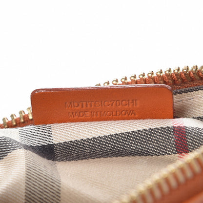 Burberry Signature Grain Calfskin Tassel Peyton Crossbody Clutch Bag Orange 7 of 17