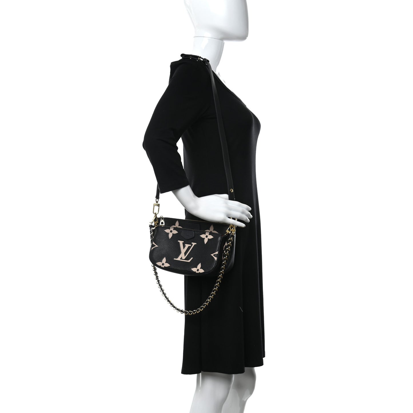 Empreinte Monogram Giant Multi Pochette Accessories Black Beige