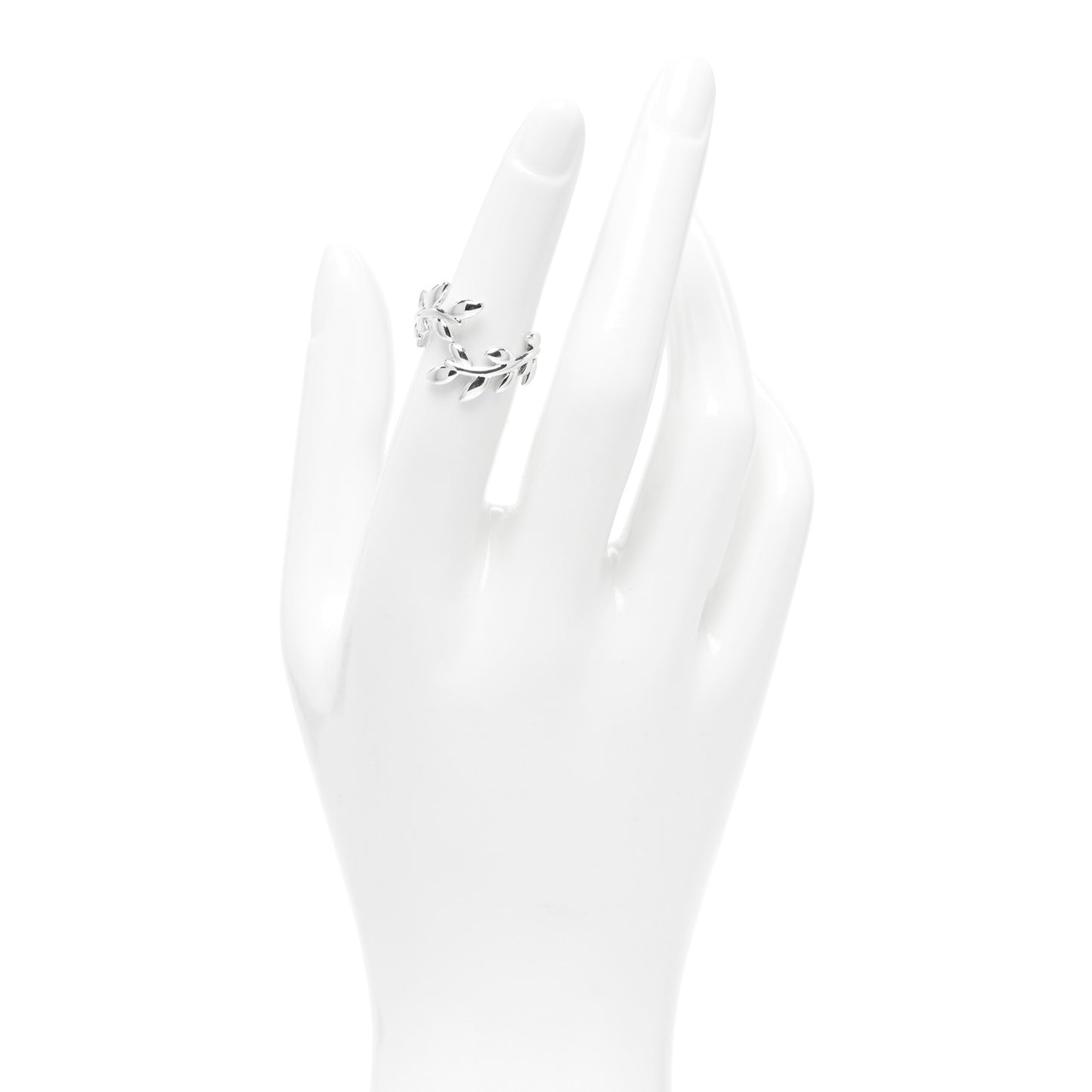 Sterling Silver Paloma Picasso Olive Leaf Bypass Ring 49 4.75