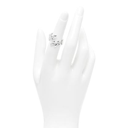 Tiffany Sterling Silver Paloma Picasso Olive Leaf Bypass Ring 49 4.75 2 of 4