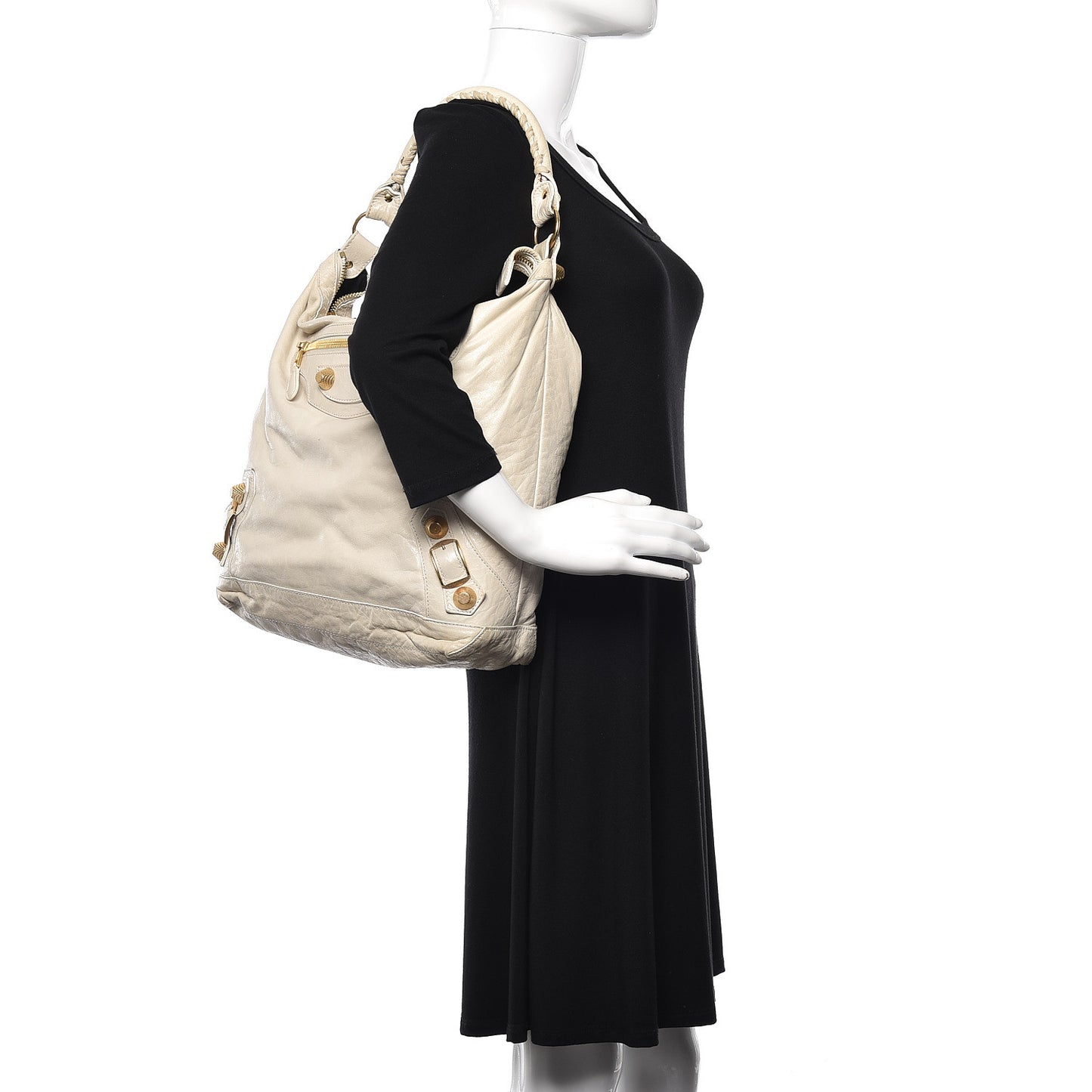 Chevre Giant 21 Gold Hardware Day Hobo Sahara