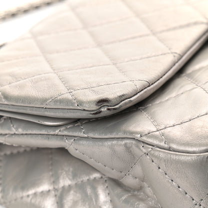 Chanel Metallic Aged Calfskin Quilted 2.55 Reissue 227 Flap Silver 10 of 10